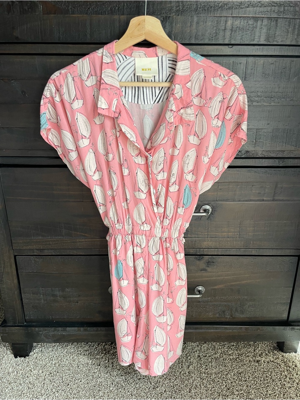 Anthropologie Tourista Sailboat Shorts Romper - Picture 3 of 6